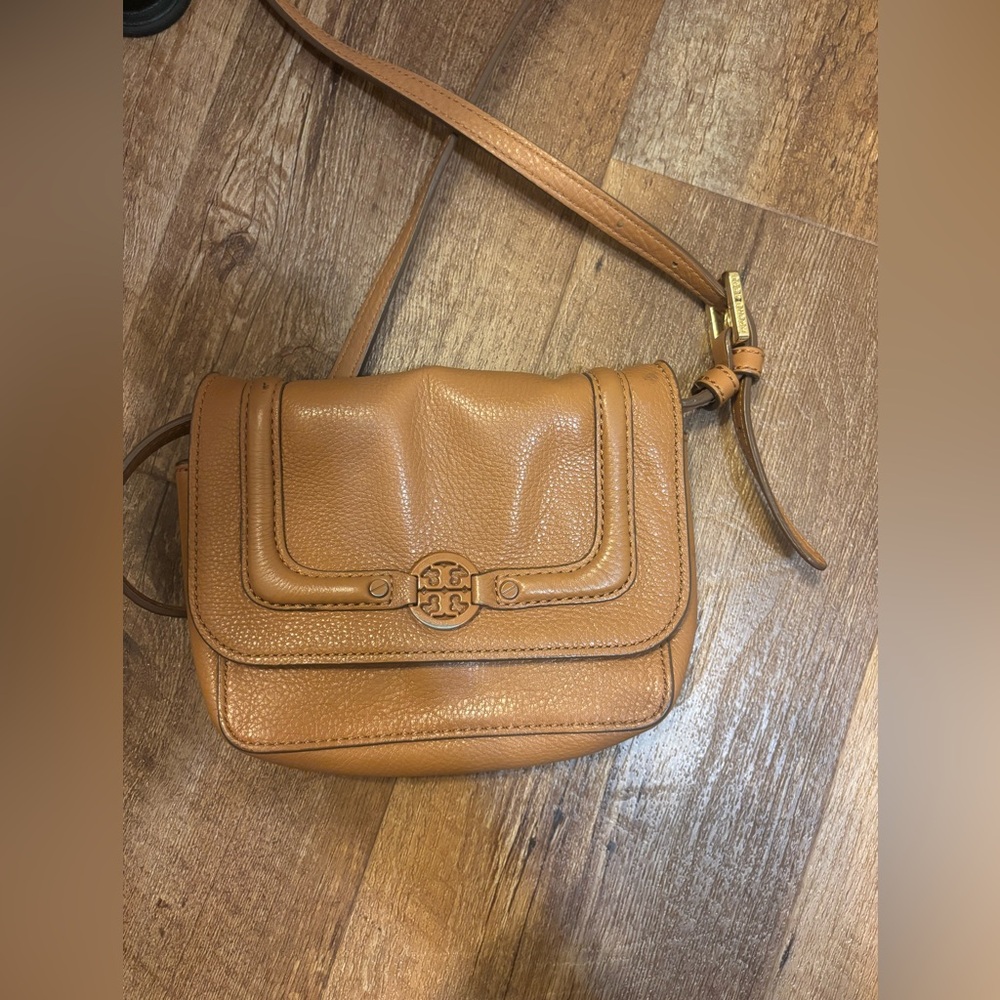 Tory Burch Tan Leather Crossbody Bag